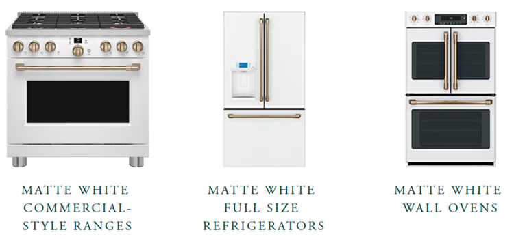 White Appliances with Customizations