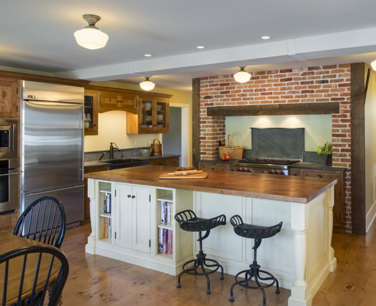 Wood Top Kitchen Island